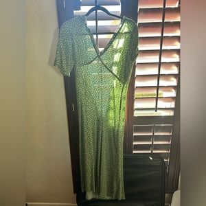 Green reformation dress